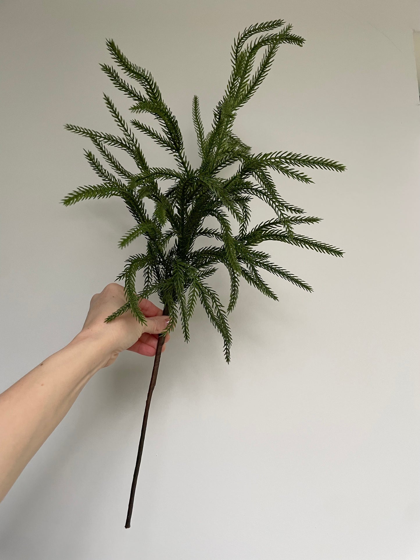 Faux real touch Norfolk pine stem