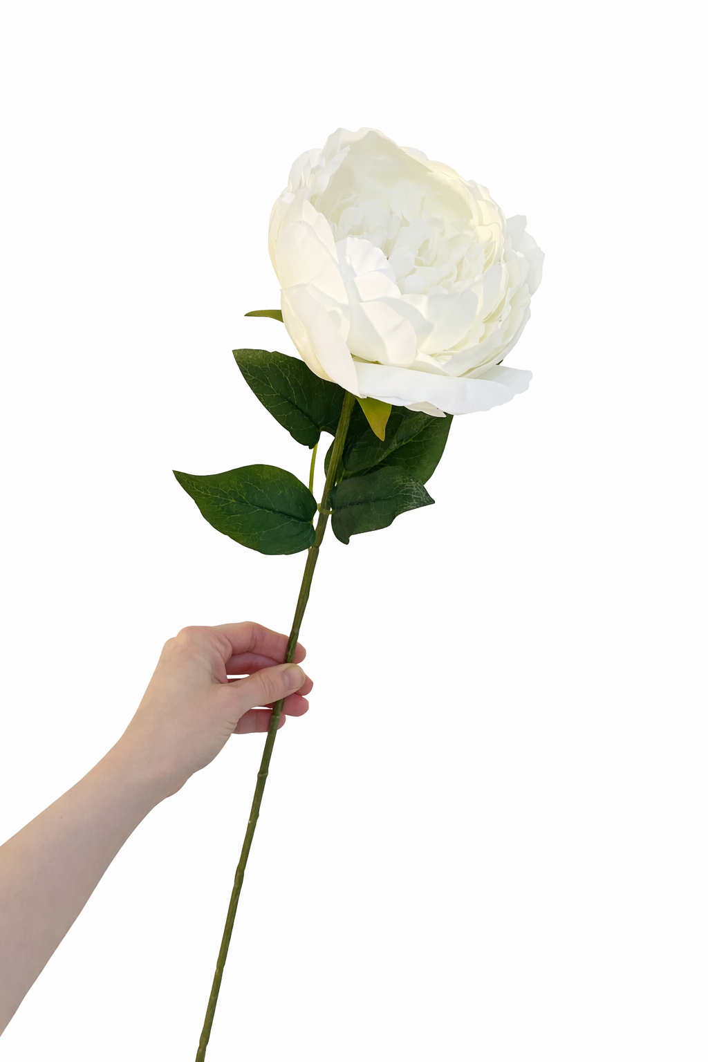 Faux ivory peony stem