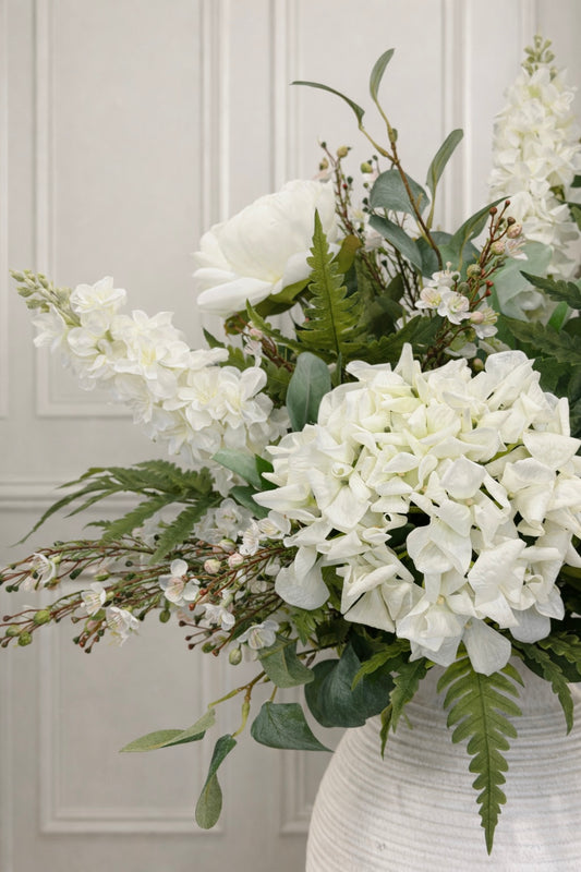 Faux ivory abundance arrangement
