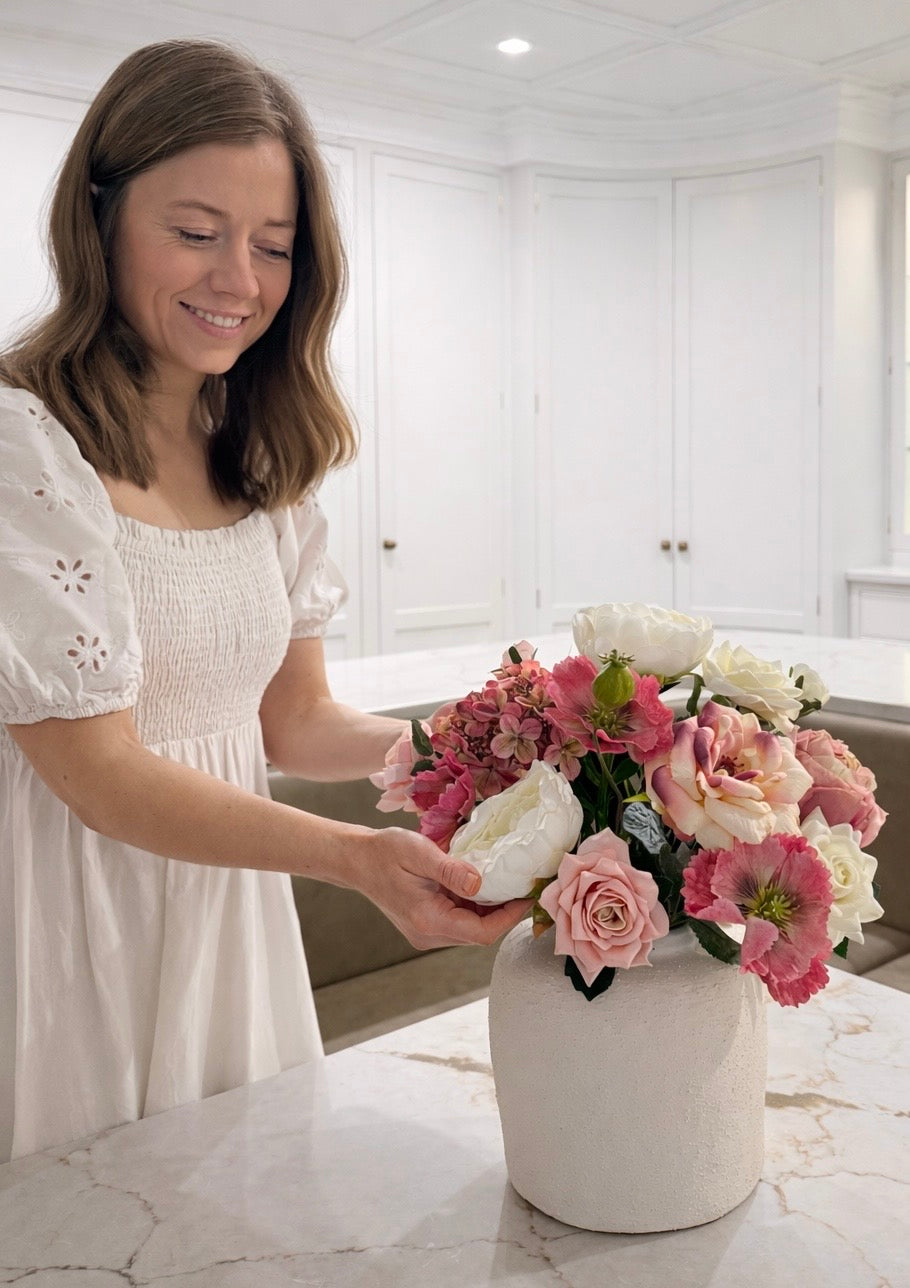 Faux ‘blooming’ arrangement