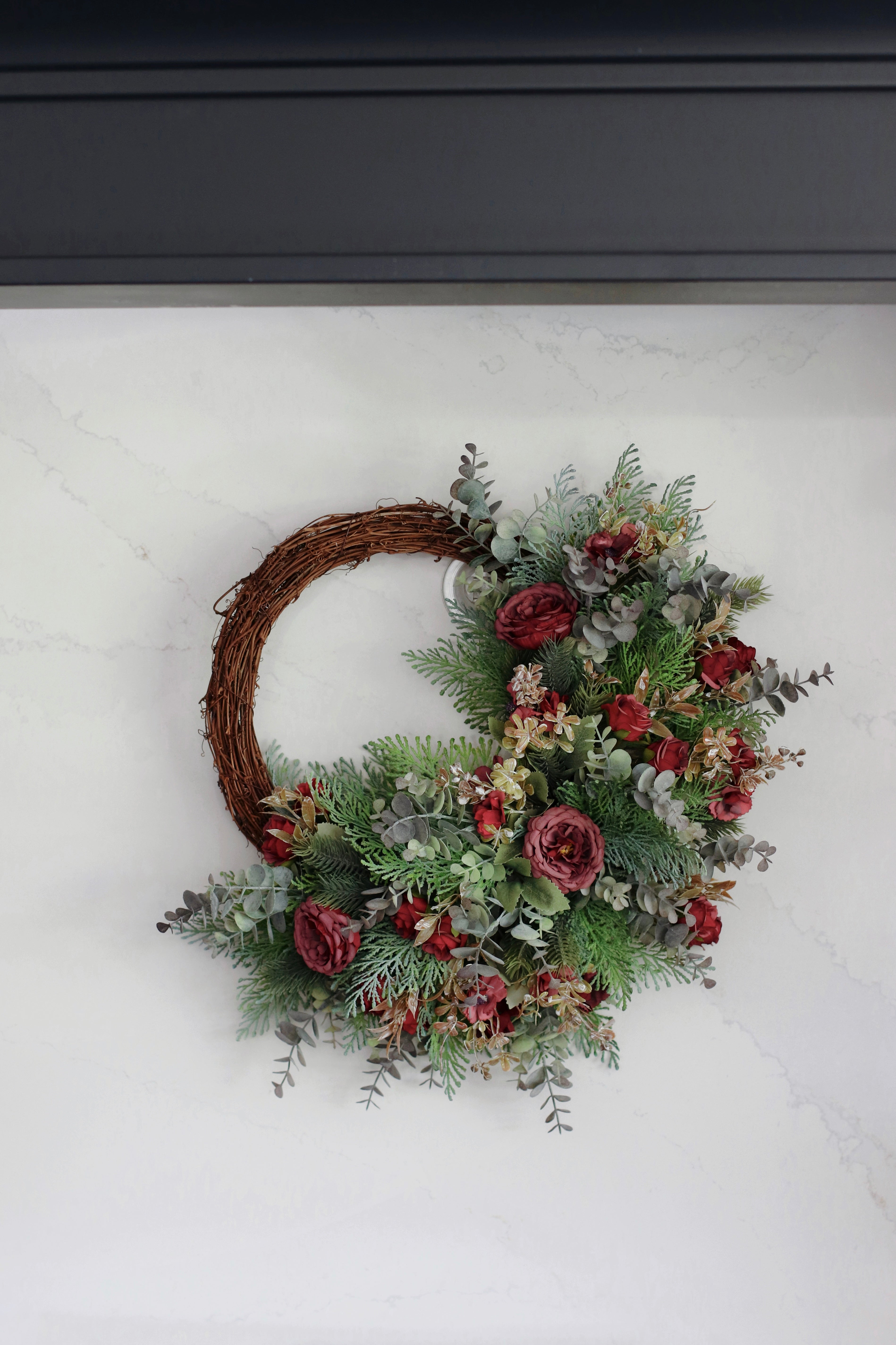 フラワー・リース natural half wreathe no.754 フラワー・リース natural half wreathe no.754 natural half wreathe