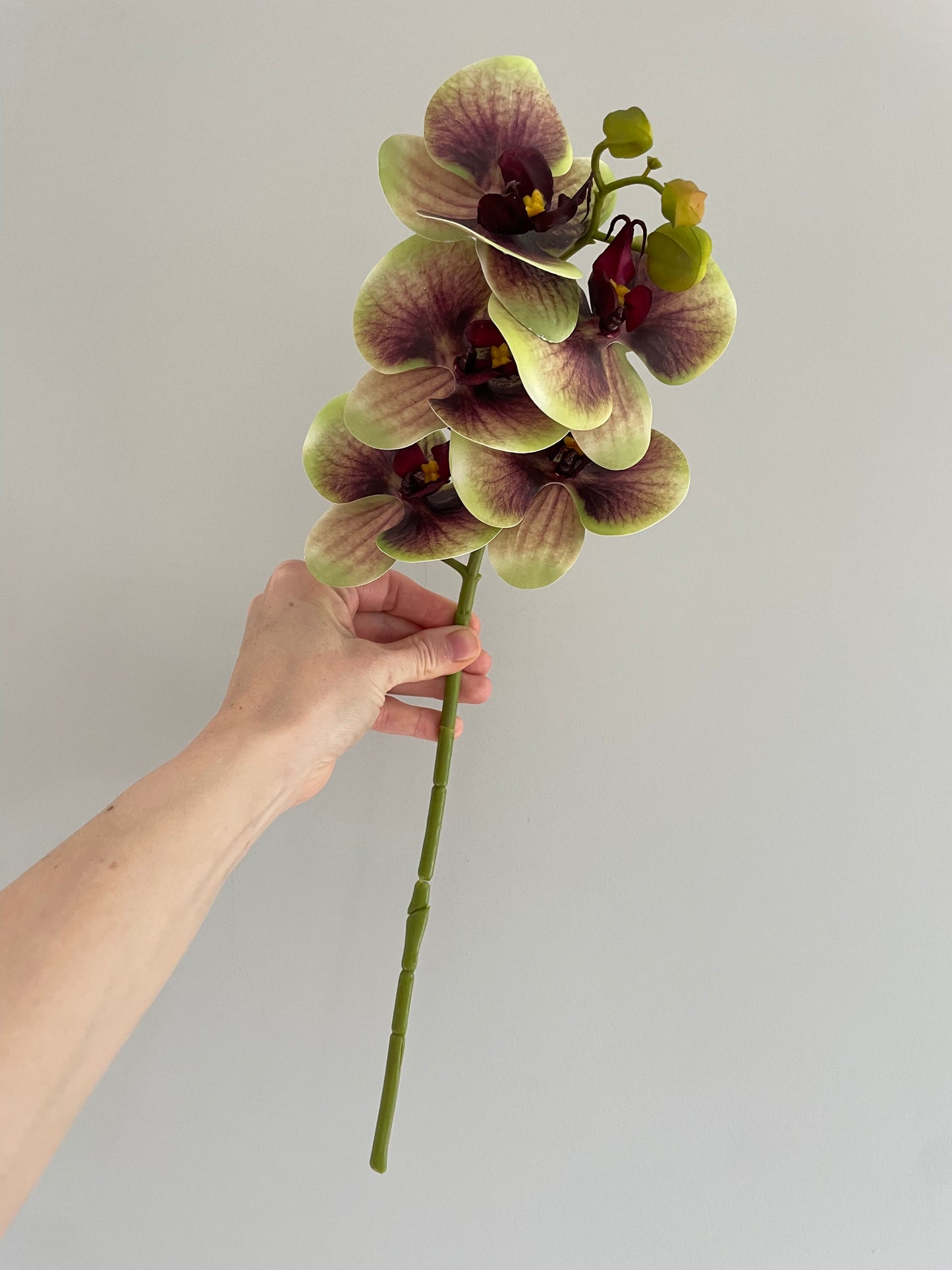 Faux autumn orchid stem