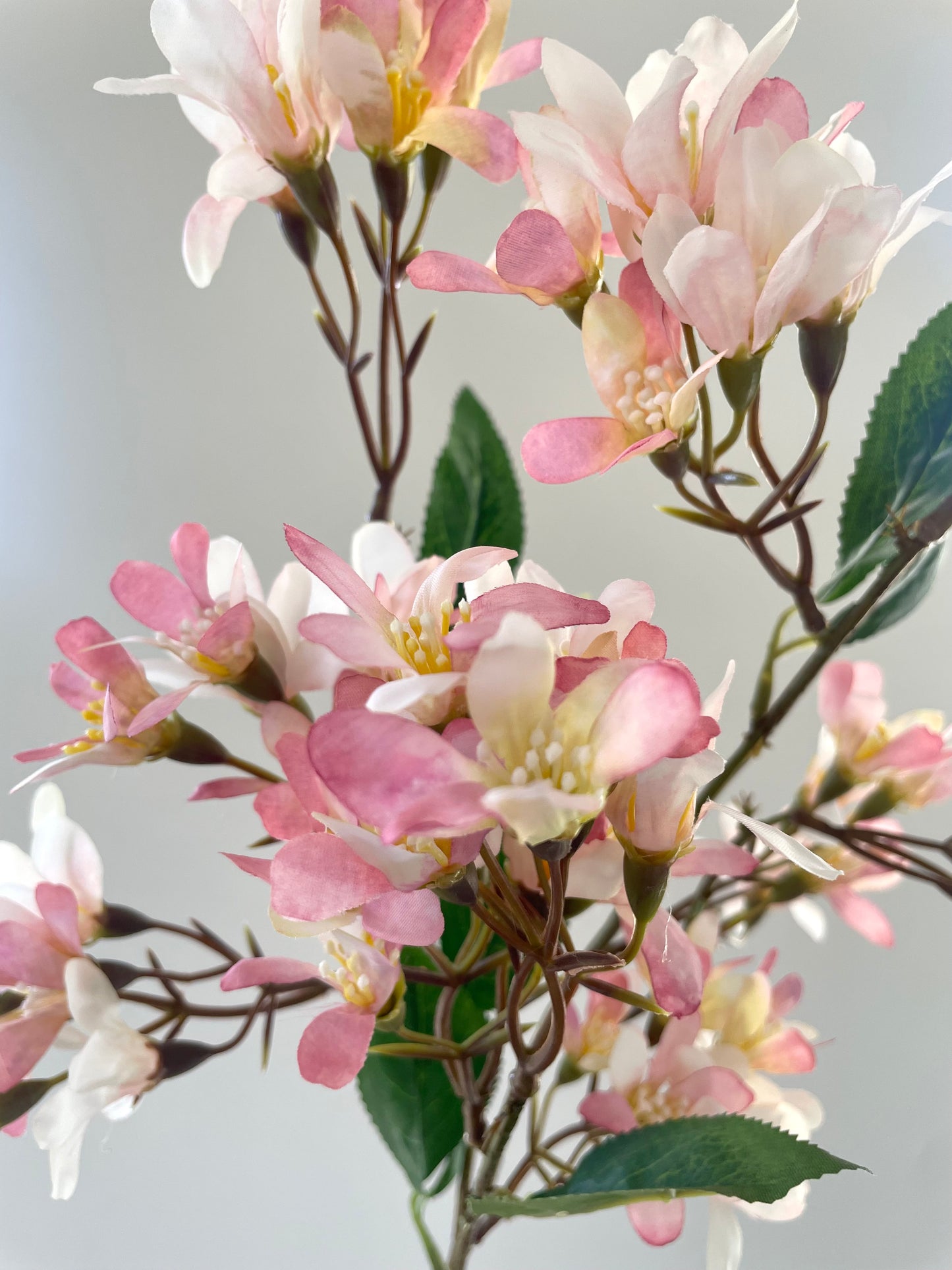 Faux blossom stem - pink