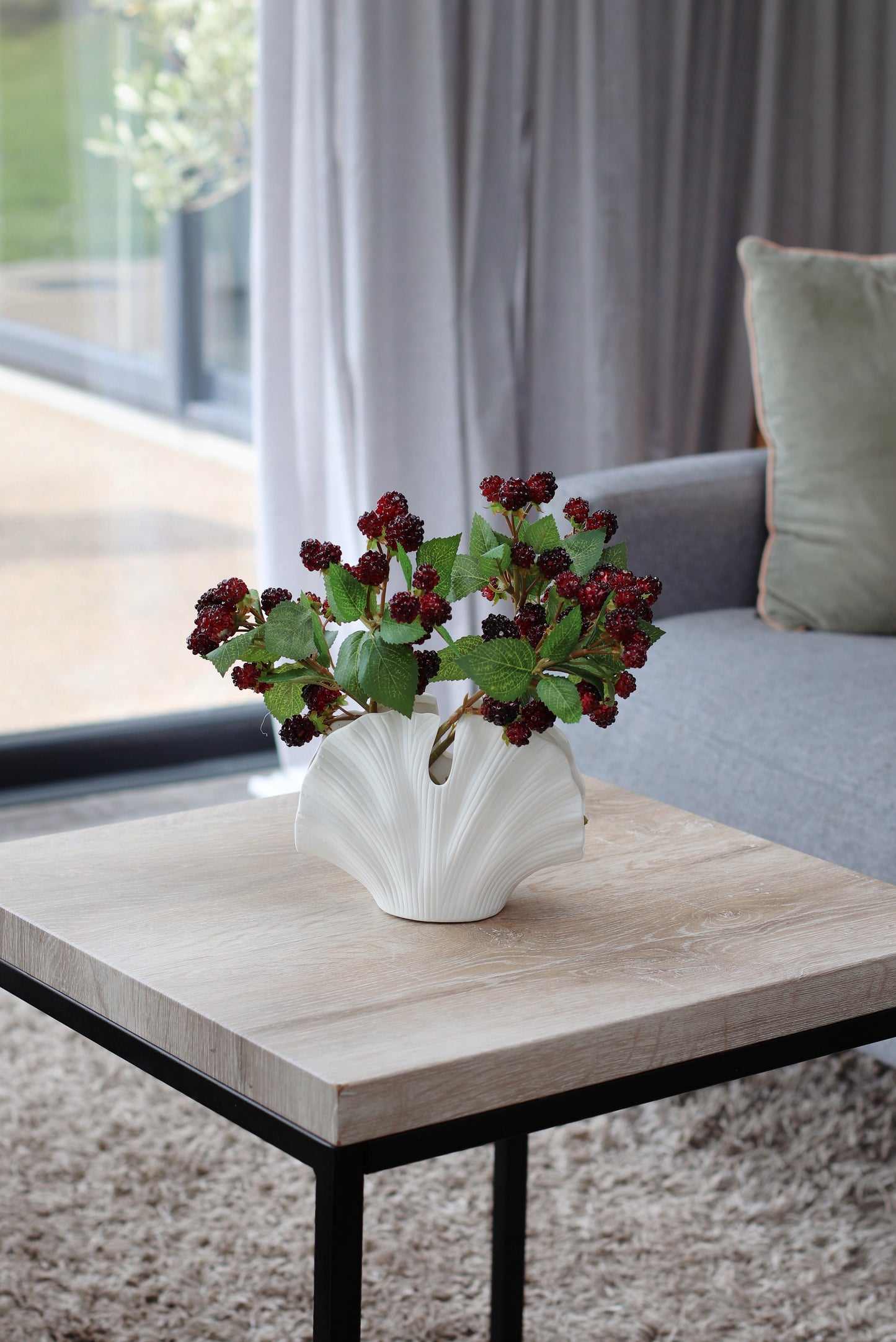 Faux blackberry posy