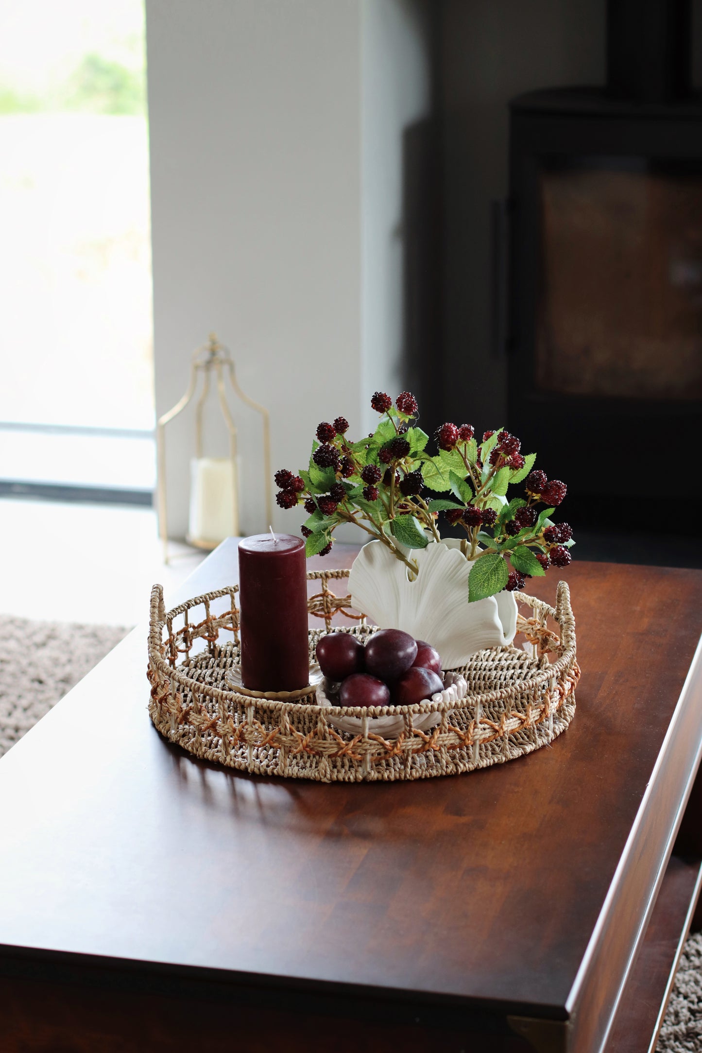 Faux blackberry posy