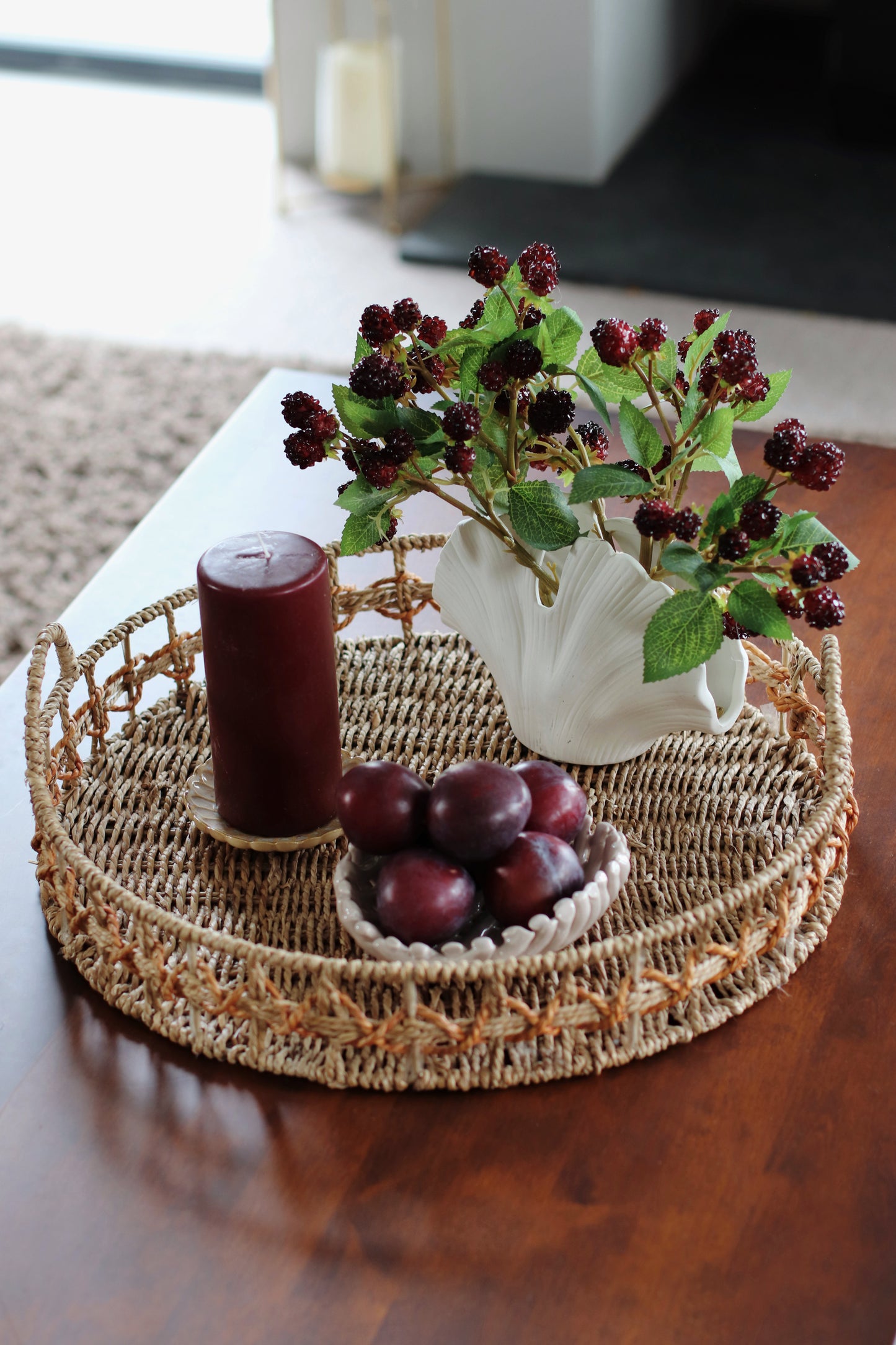 Faux blackberry posy