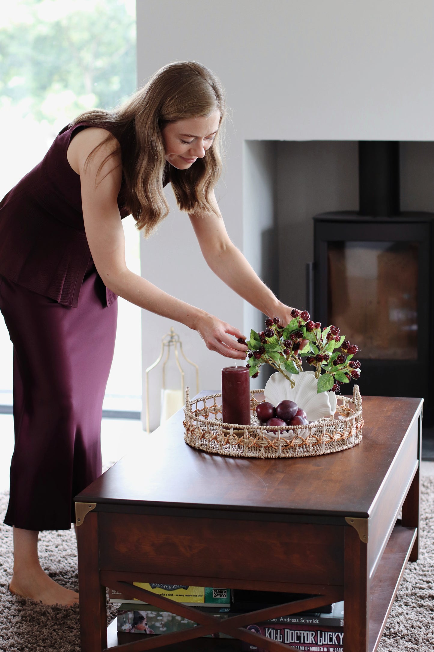 Faux blackberry posy