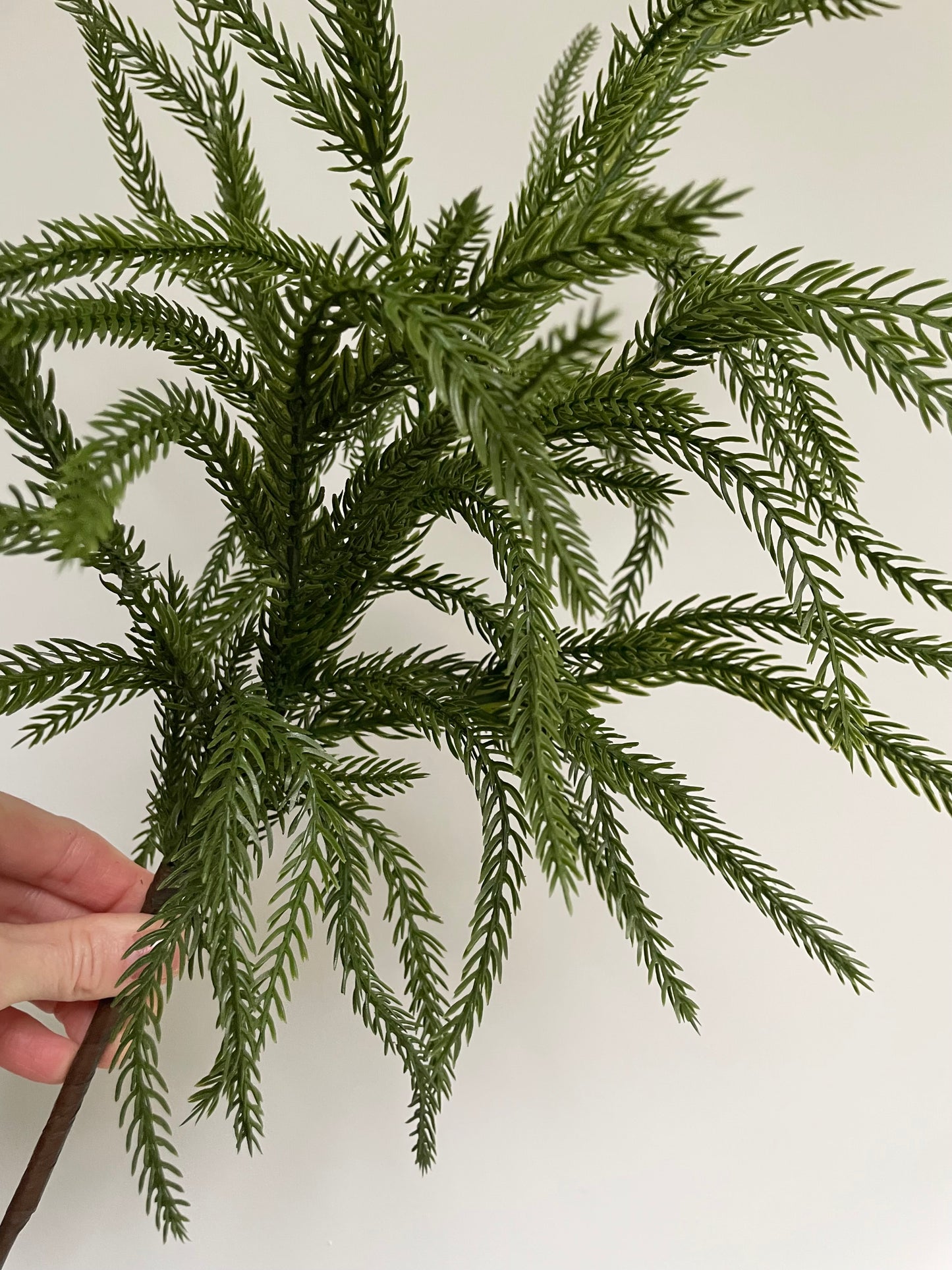 Faux real touch Norfolk pine stem