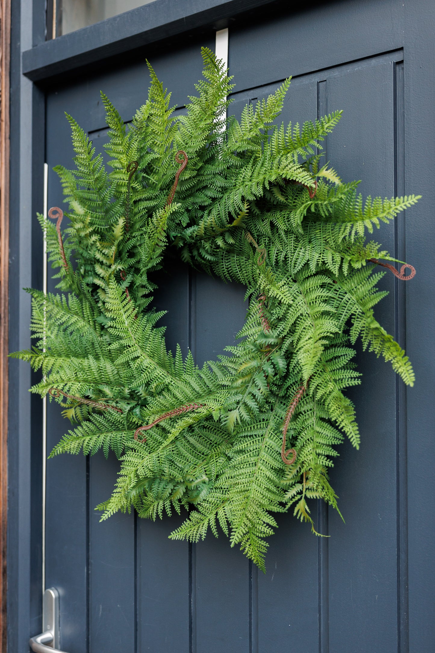 Faux fern wreath