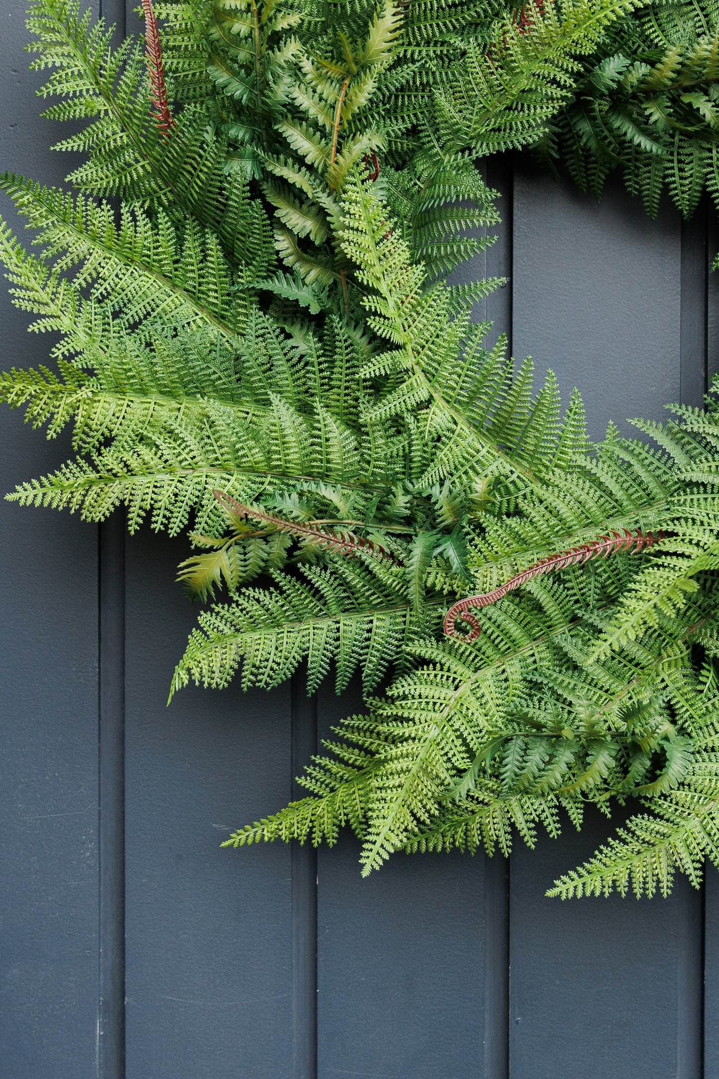Faux fern wreath