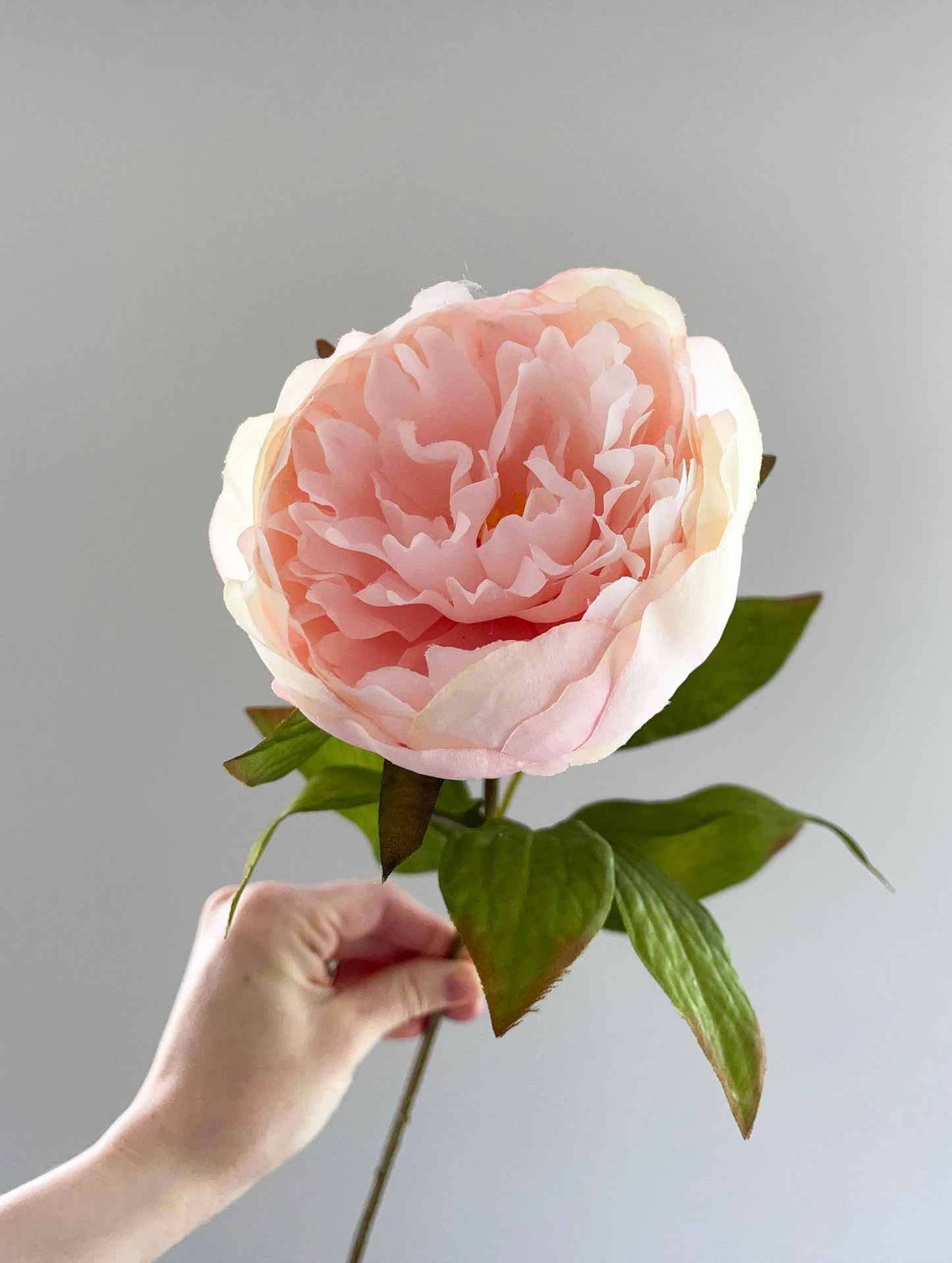 Faux pink peony
