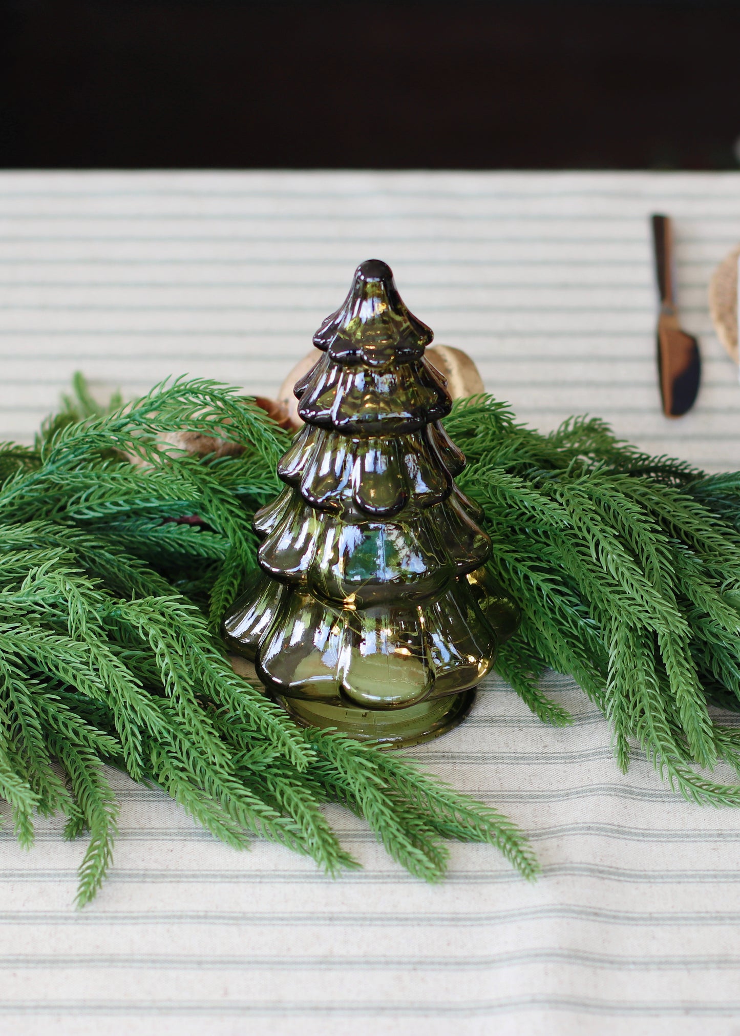 Faux norfolk pine garland