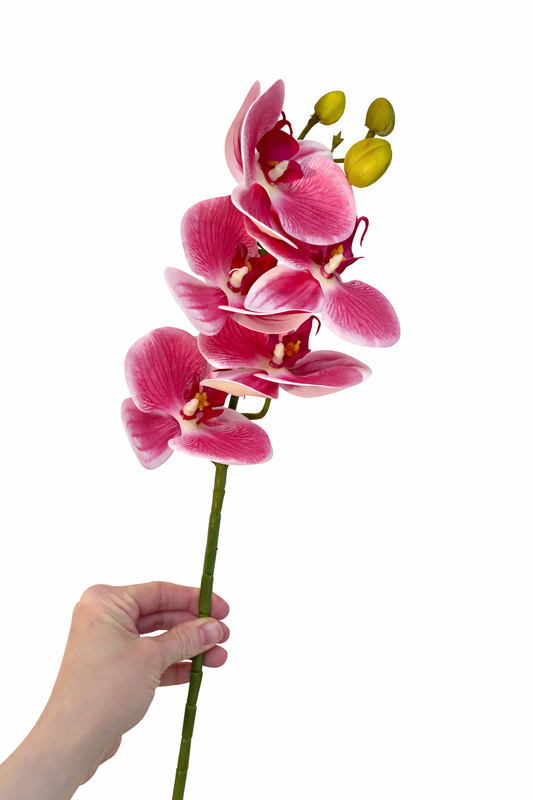 Faux orchid stem - pink