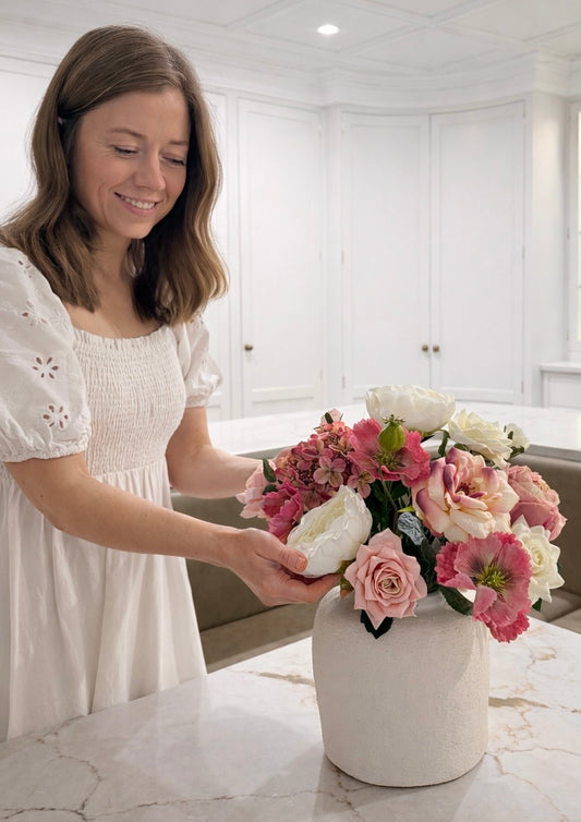 Faux ‘blooming’ arrangement