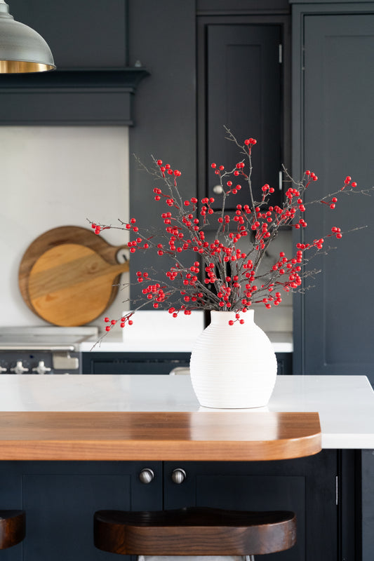 Faux red berry abundance