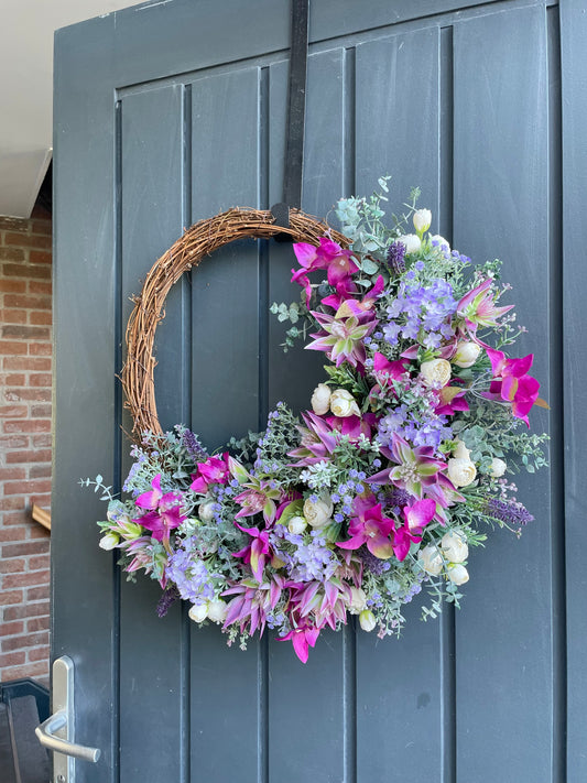 Summer wildflower wreath