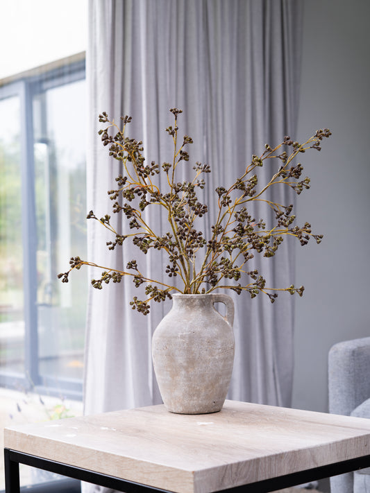 Faux Autumn moss berry arrangement - medium