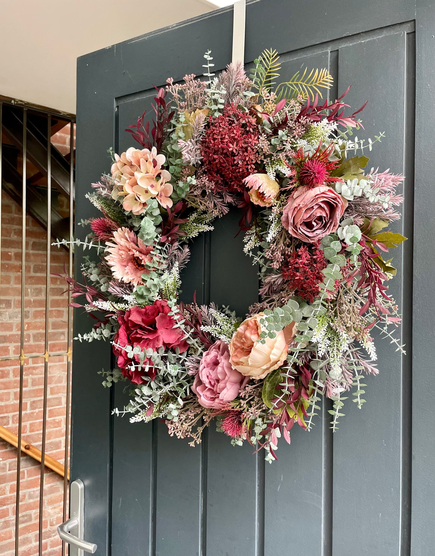 Wild autumn garden wreath