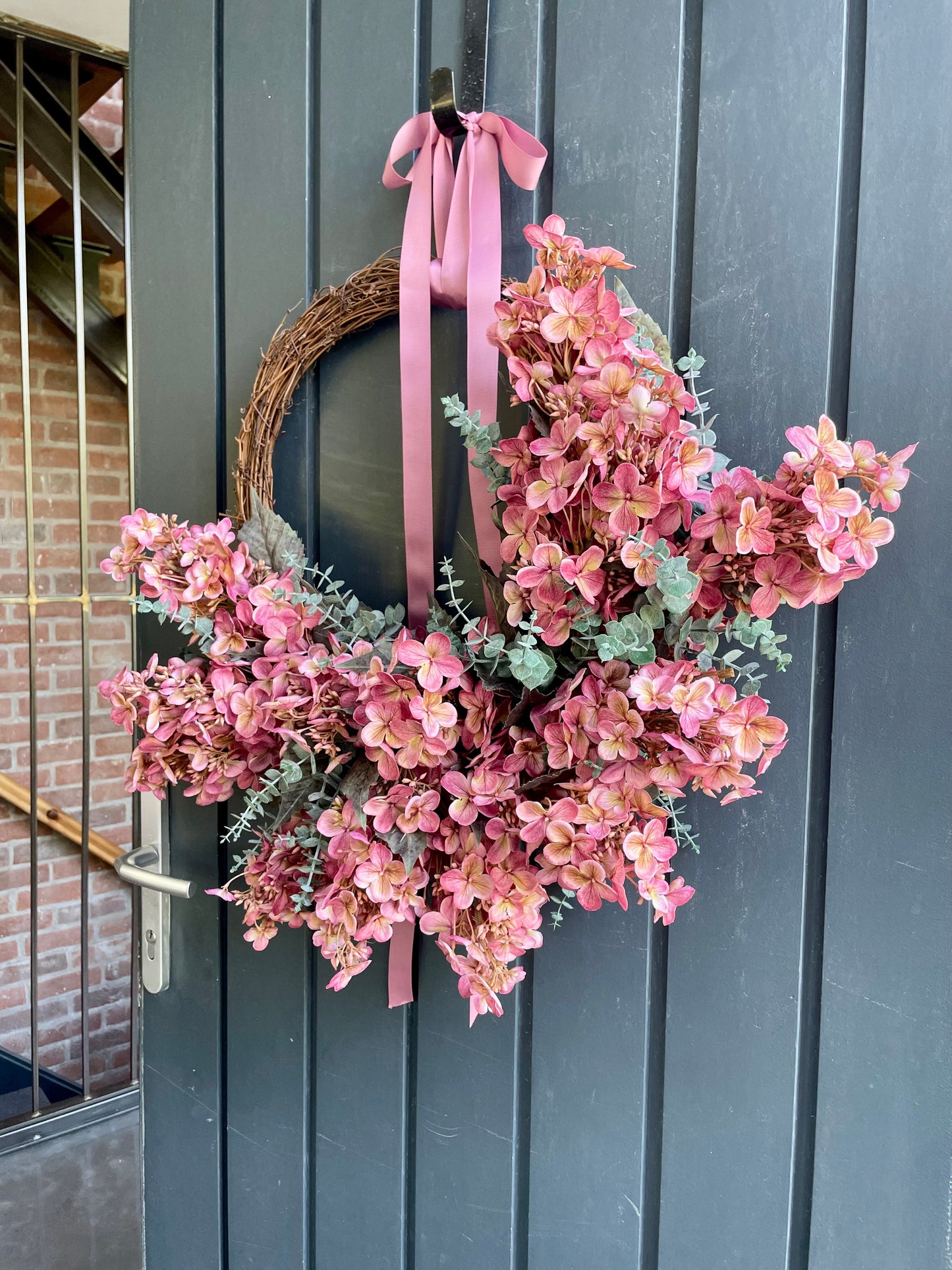 Panicle hydrangea wreath