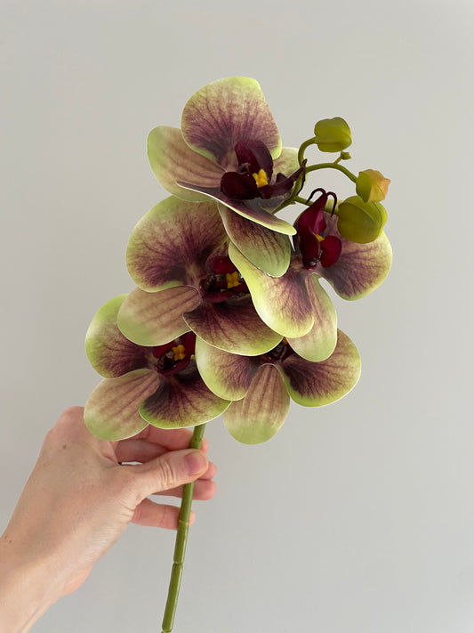 Faux autumn orchid stem