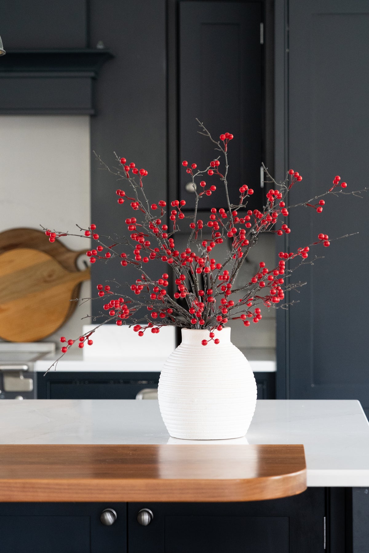 Faux red berry abundance