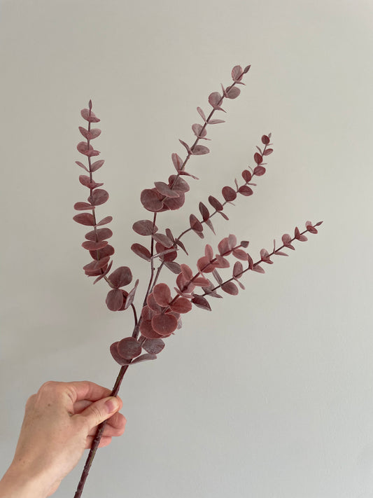 Faux mauve eucalyptus stem