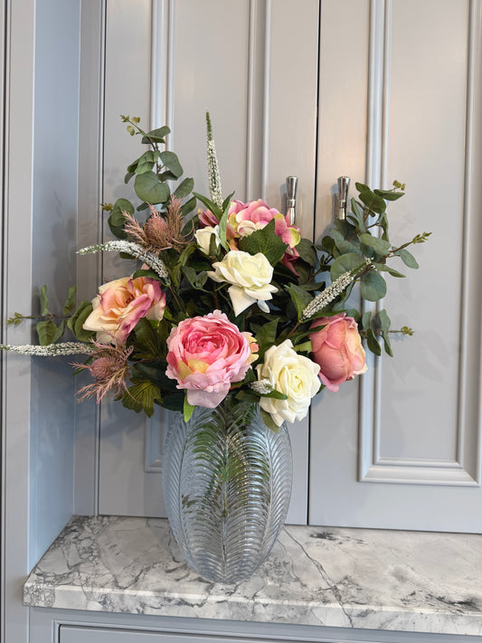 Faux Summer Garden arrangement