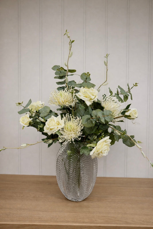 Faux protea arrangement