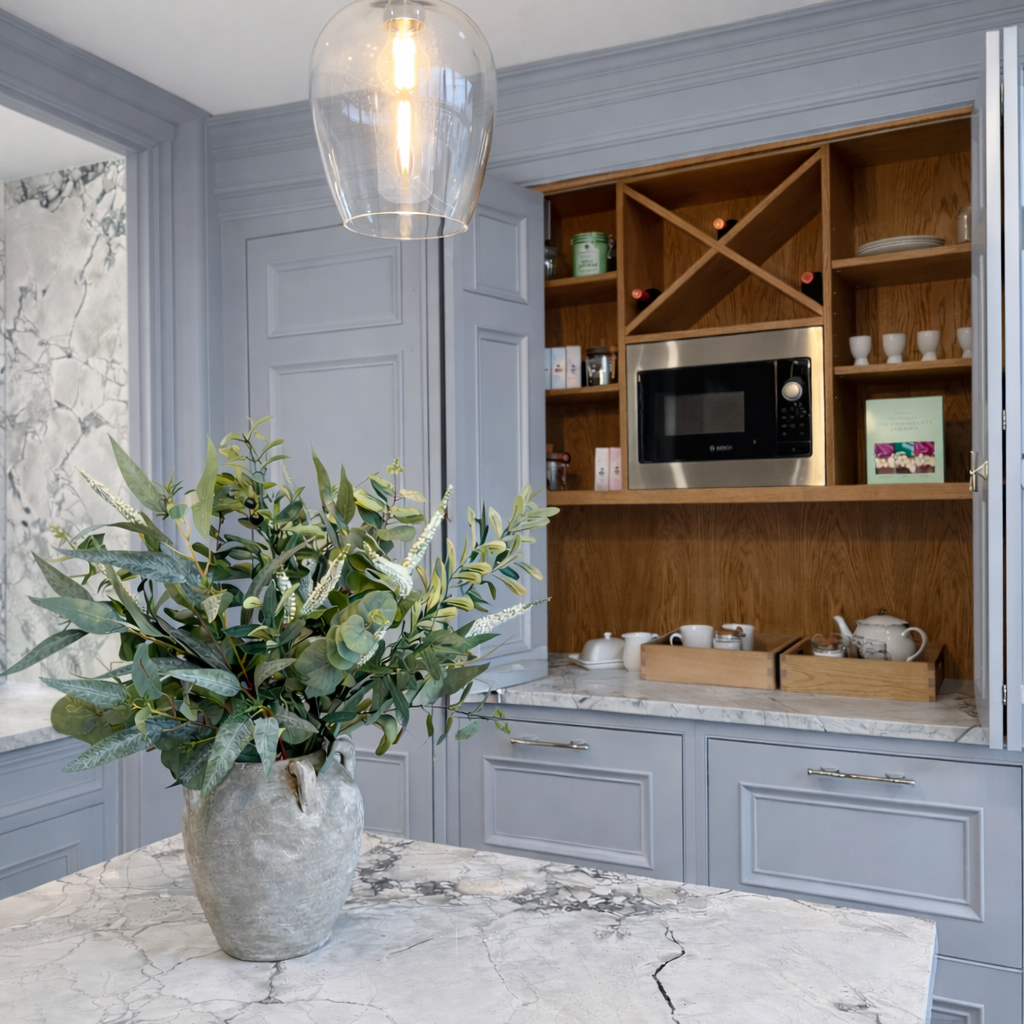 Faux foliage arrangement