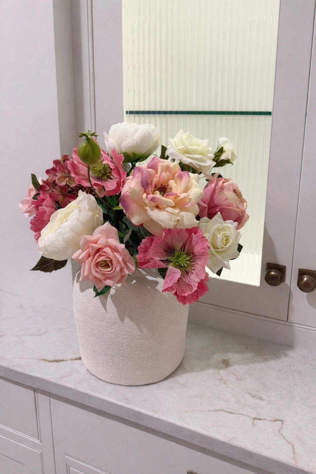 Faux ‘blooming’ arrangement