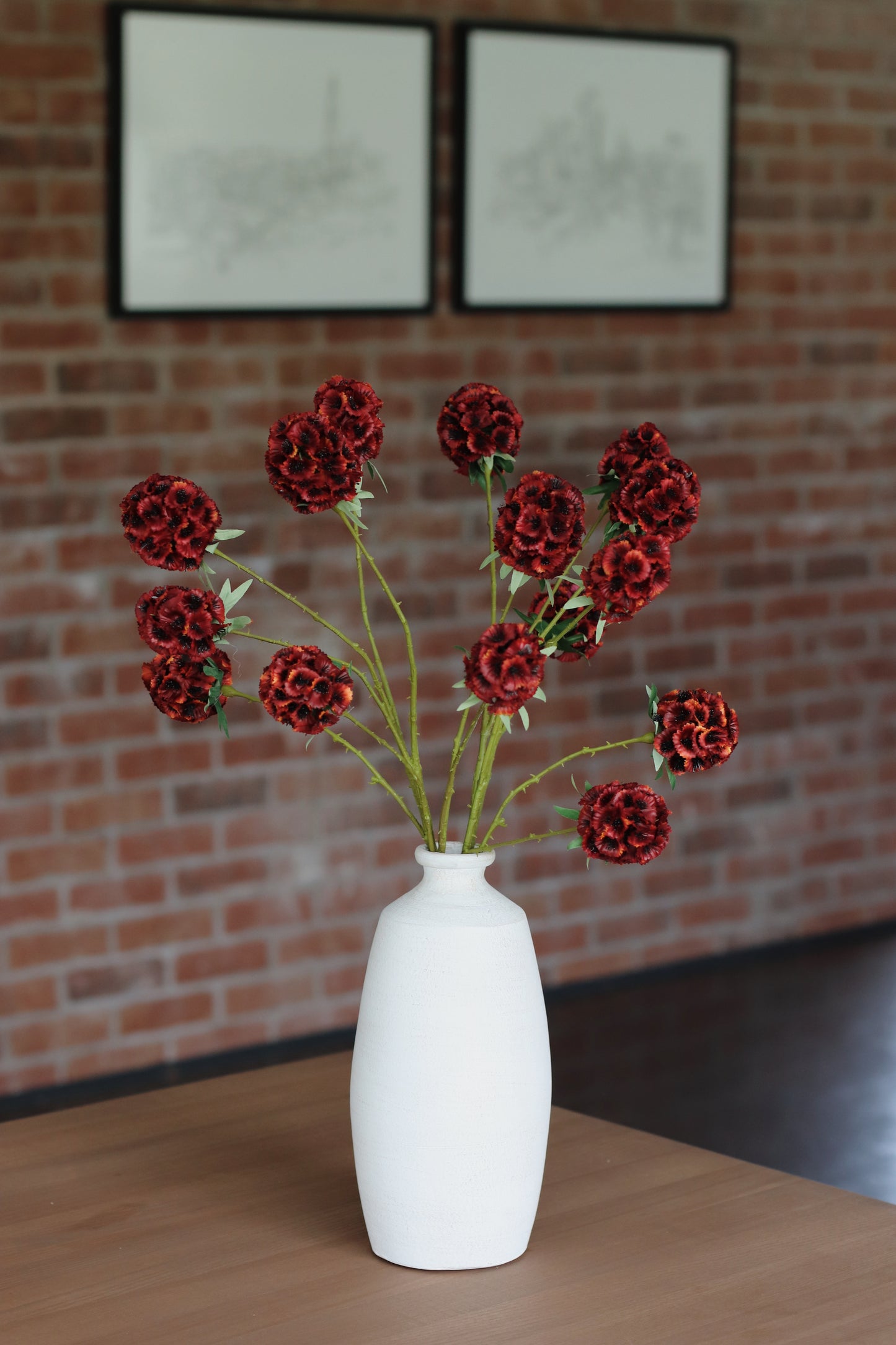 Faux scabiosa stem