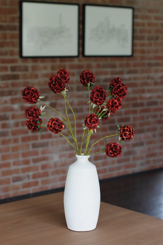 Faux scabiosa stem