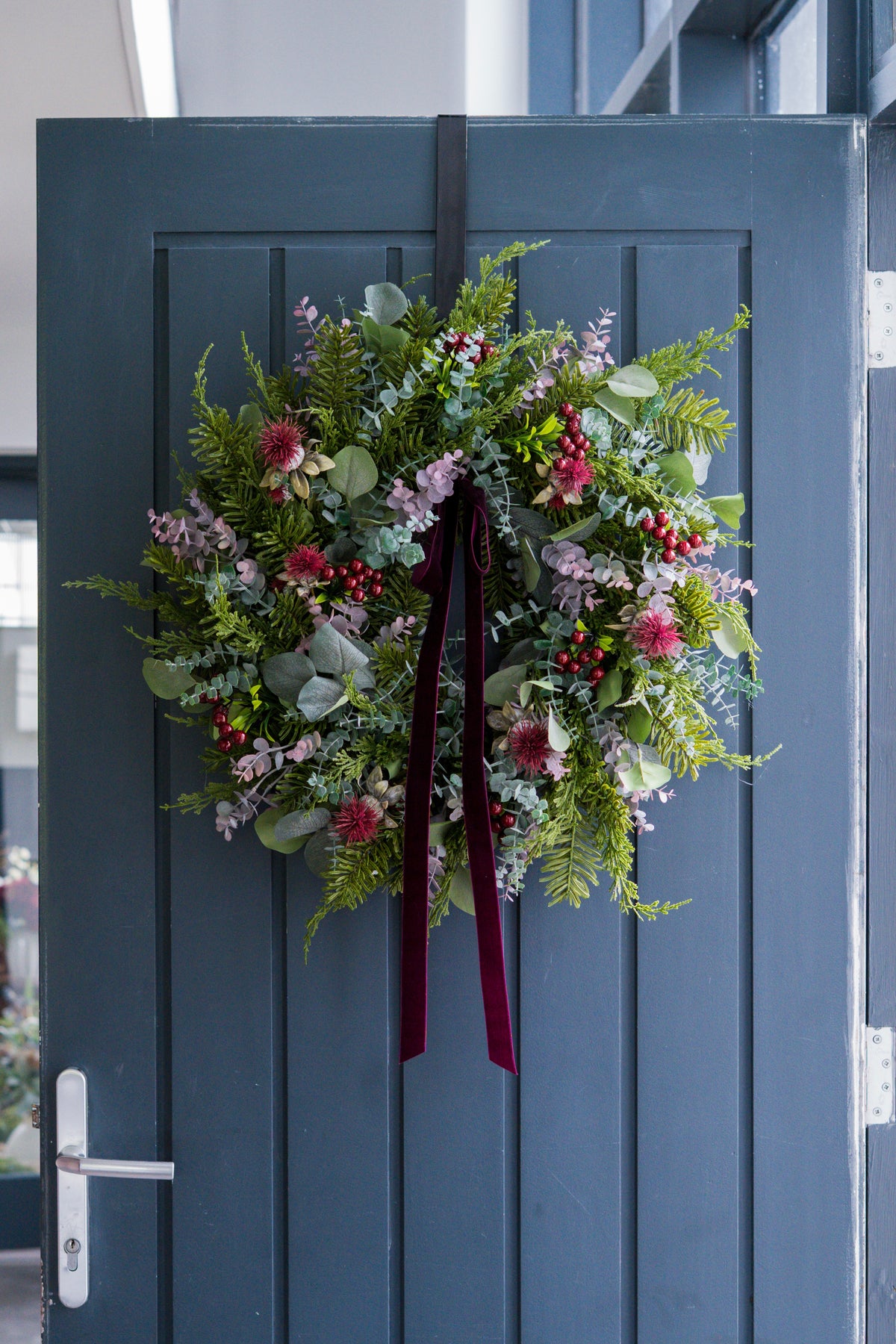 Wild mulberry faux wreath (55cm)