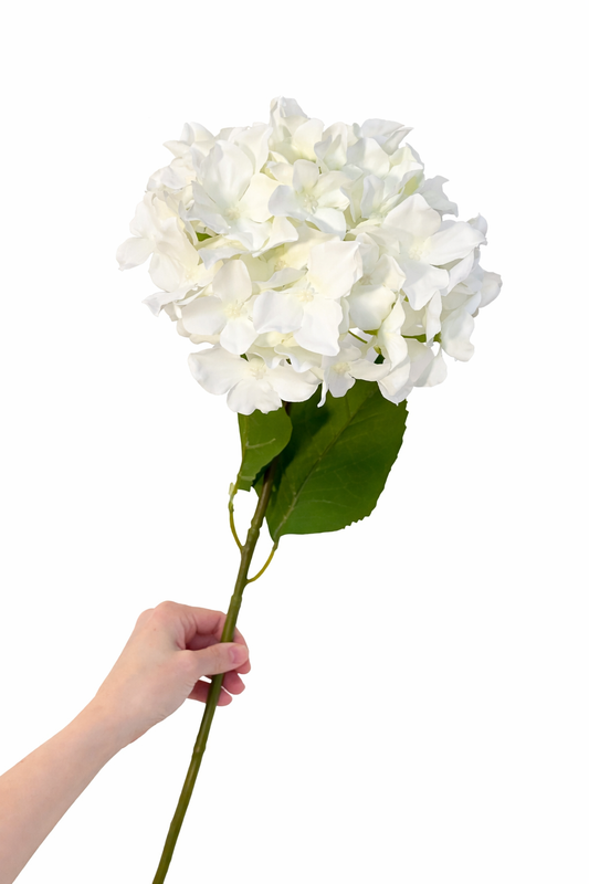 Faux ivory hydrangea stem