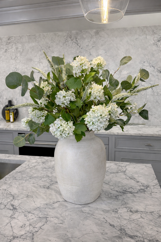 Faux viburnum arrangement