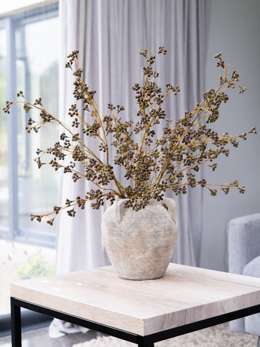 Faux Autumn moss berry arrangement - large