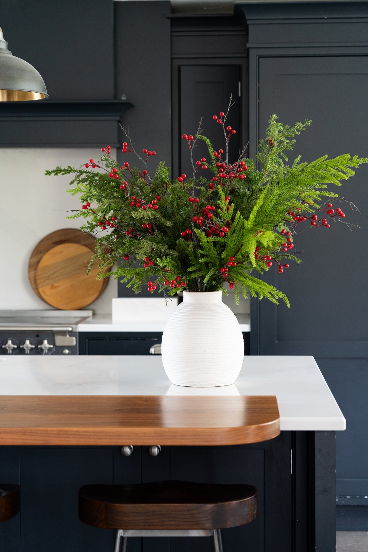Faux red berry arrangement - large