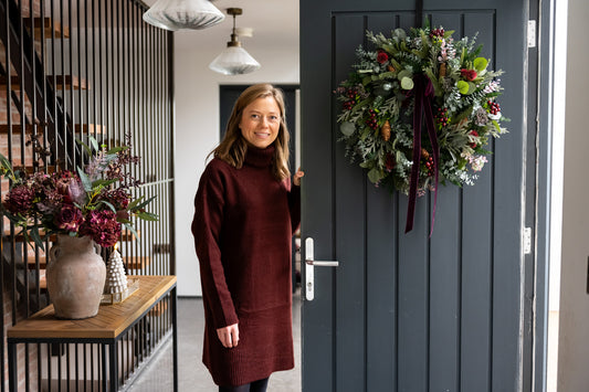 Wild mulberry faux wreath