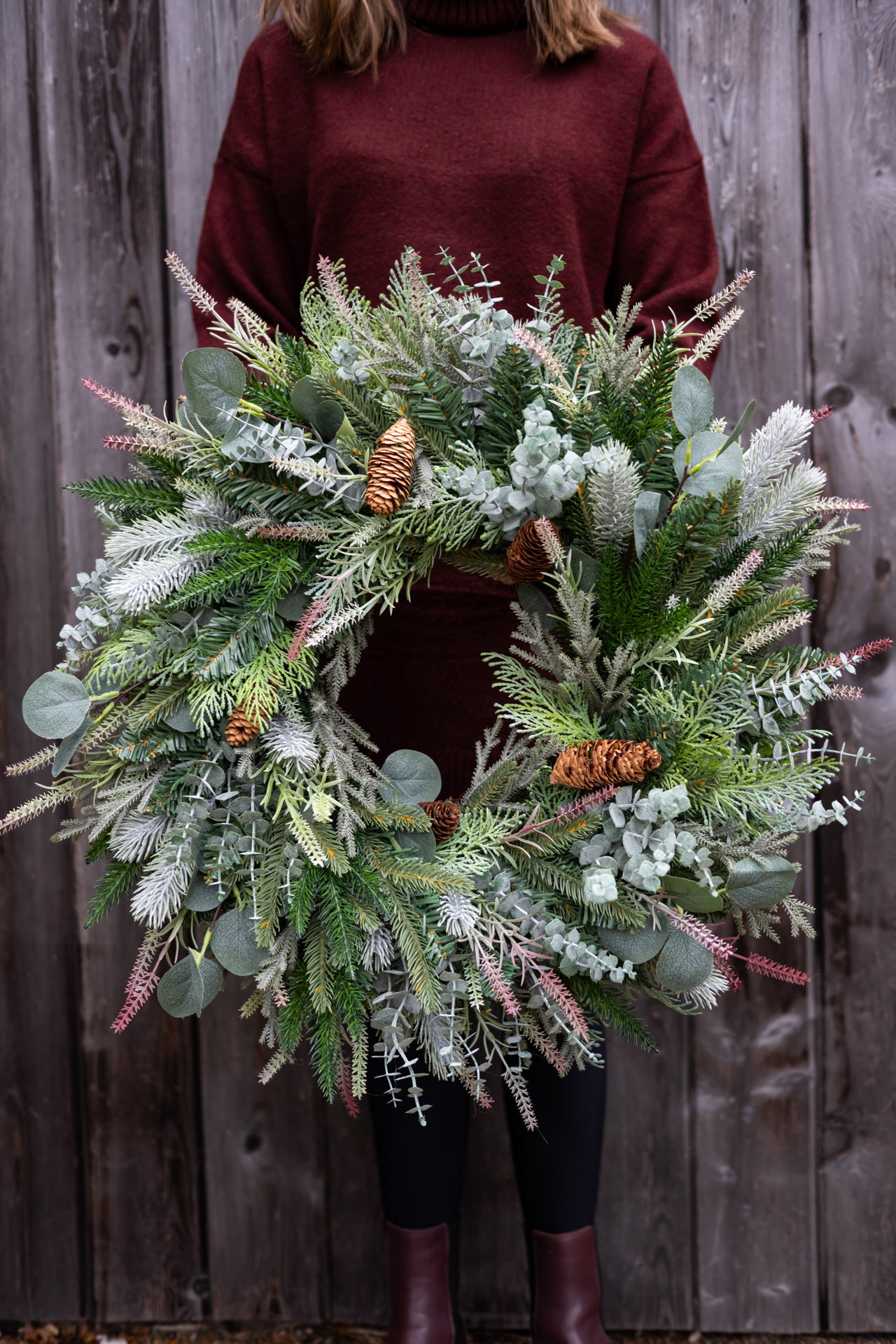 The ultimate fauxliage Christmas wreath