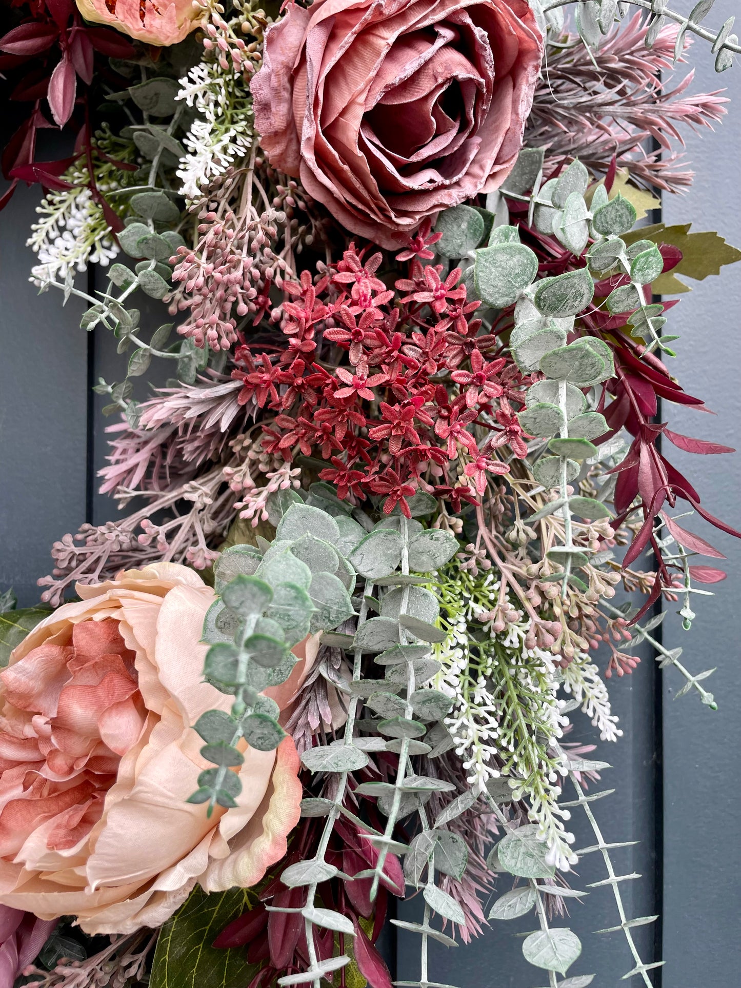 Wild autumn garden wreath