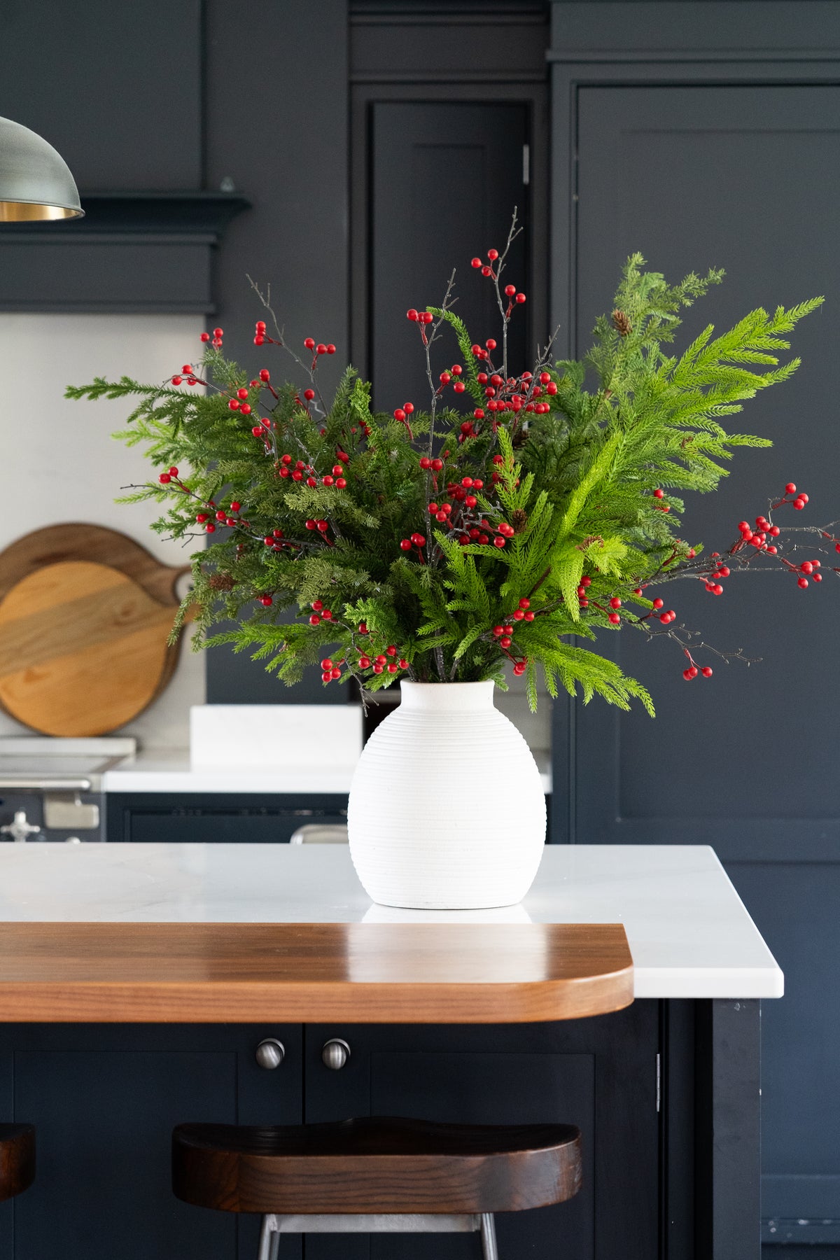 Faux red berry arrangement - large
