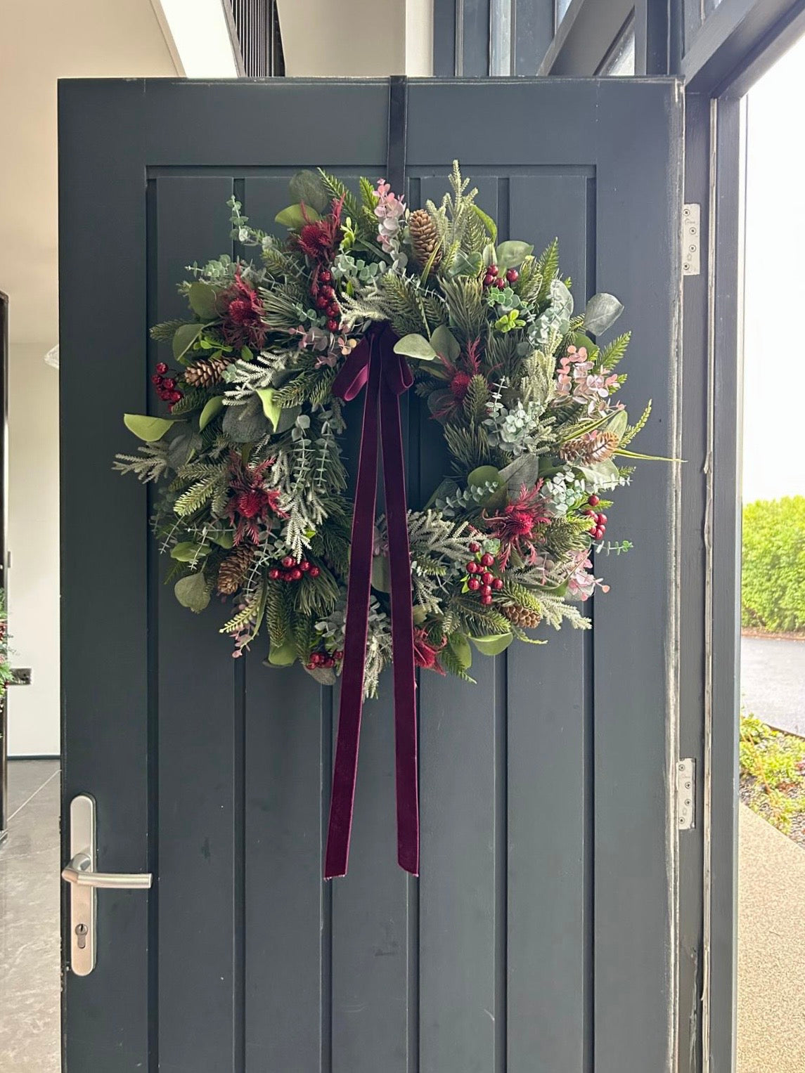 PRE ORDER Wild mulberry faux wreath