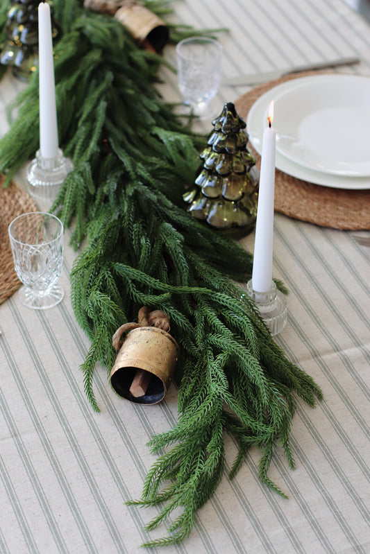 Faux norfolk pine garland